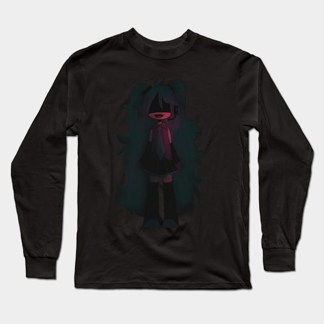 Edgy Miku Long Sleeve T-Shirt by Willowsky